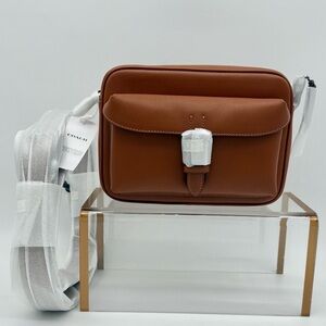 Coach Warner Crossbody Bag Gunmetal Tan